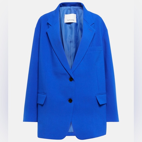The Frankie Shop Oversized Bea Blazer Royal Blue Medium - Picture 5 of 10